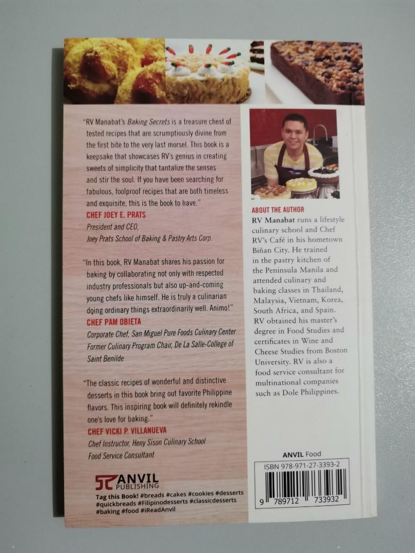 Baking Secrets by Chef RV Manabat, Hobbies & Toys, Books & Magazines