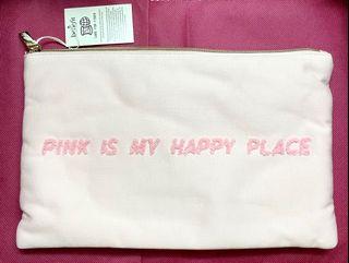 Benefit cosmetics pink makeup pouch makeup bag organizer