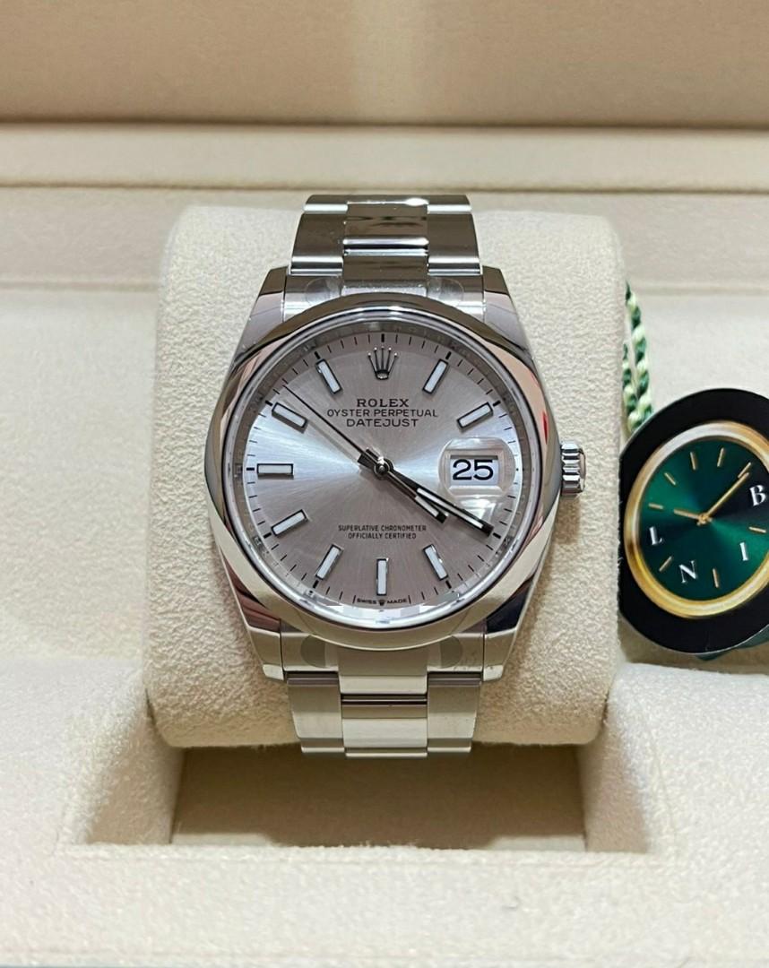 BNIB 2022 Rolex Datejust 36 Silver 
