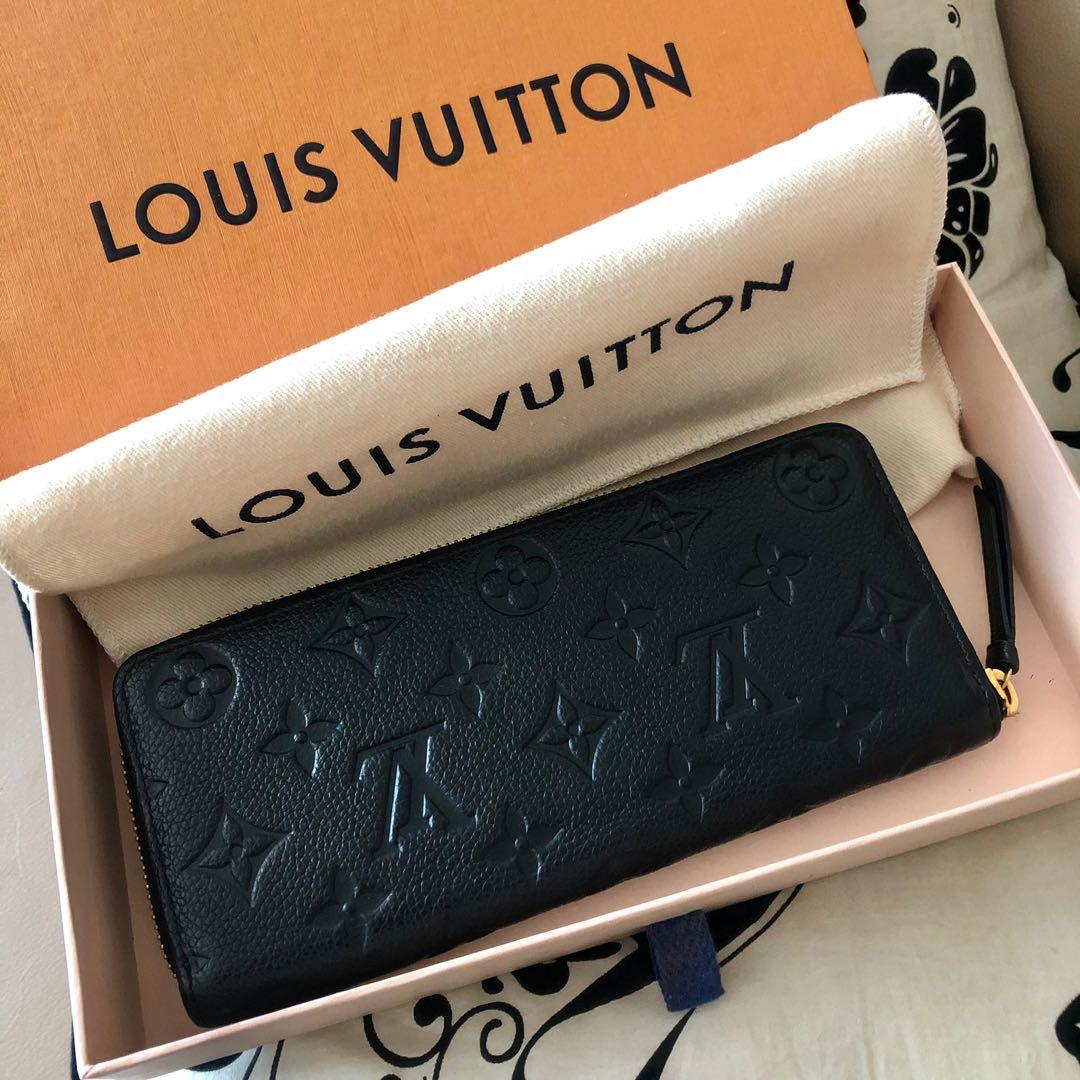Louis Vuitton Long Wallet Zippy Black Beige Gold Noir Monogram