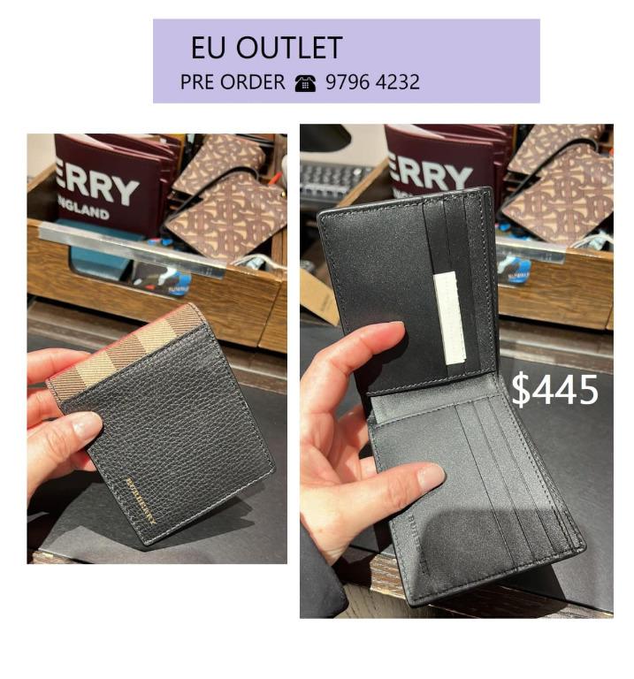 Burberry outlet top wallet
