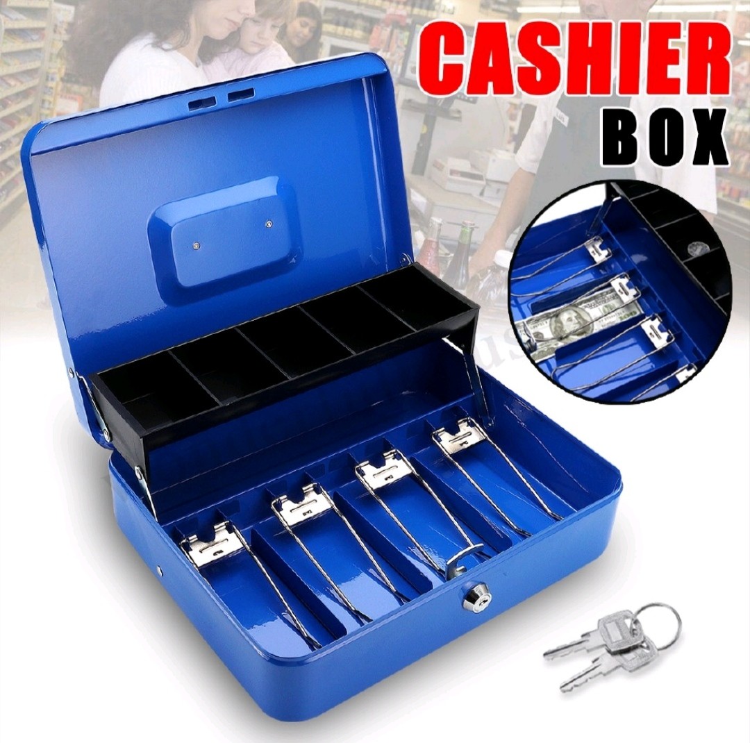 Cash box with key, Furniture & Home Living, Security & Locks, Safe on