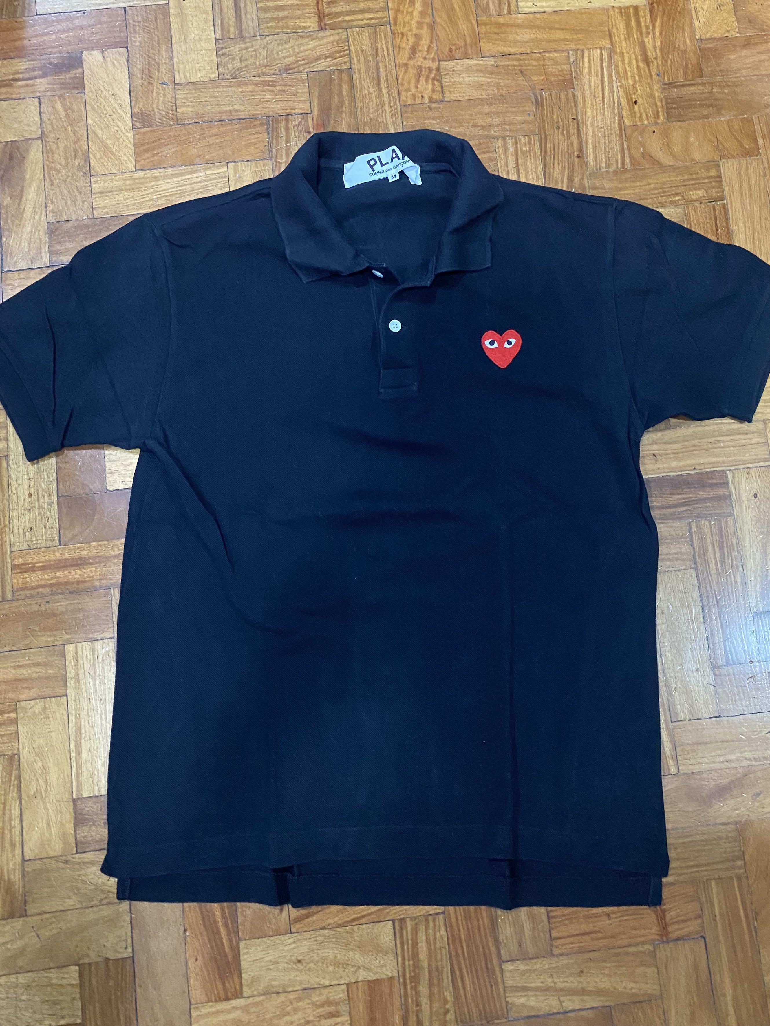 Comme de Garcon CDG Play Black Polo Shirt