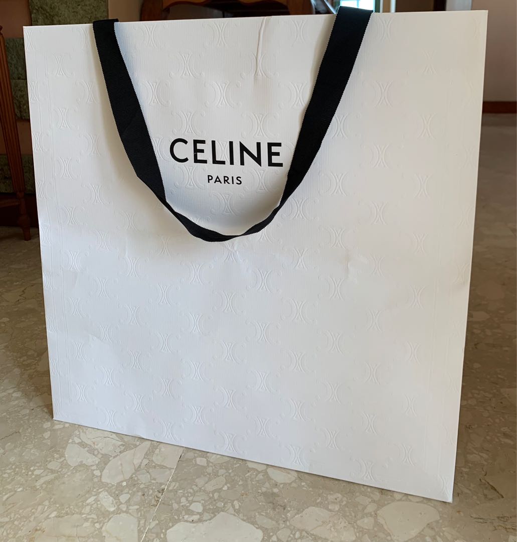 Celine Paper Bag (w Arc De Triomphe imprints) - Big size, Luxury ...