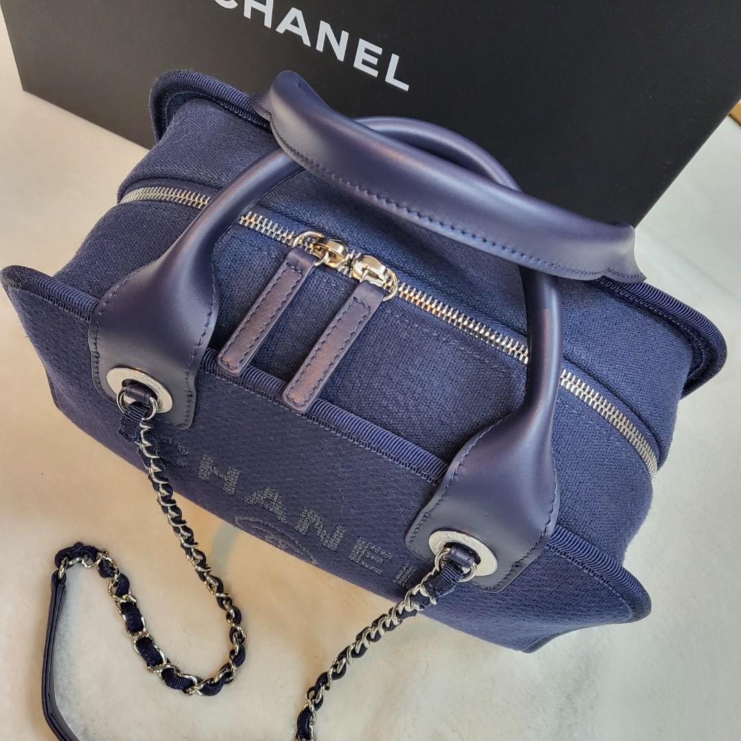 Chanel Deauville Bowling Bag, Luxury, Bags & Wallets on Carousell