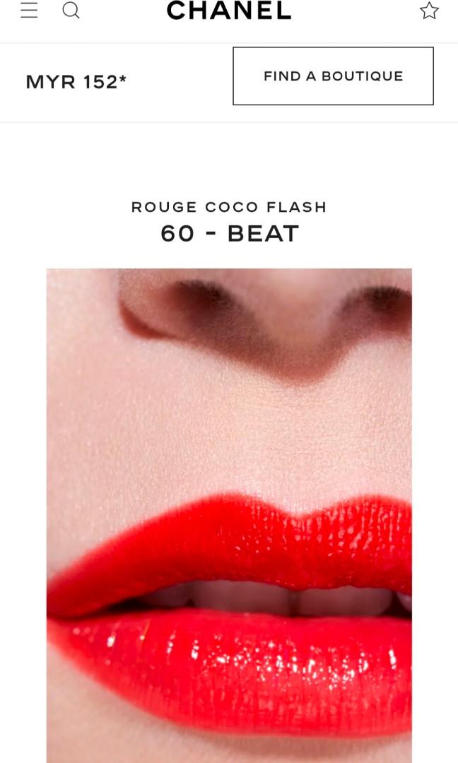 Chanel Rouge Coco Flash Lipstick 60 Beat  YouTube