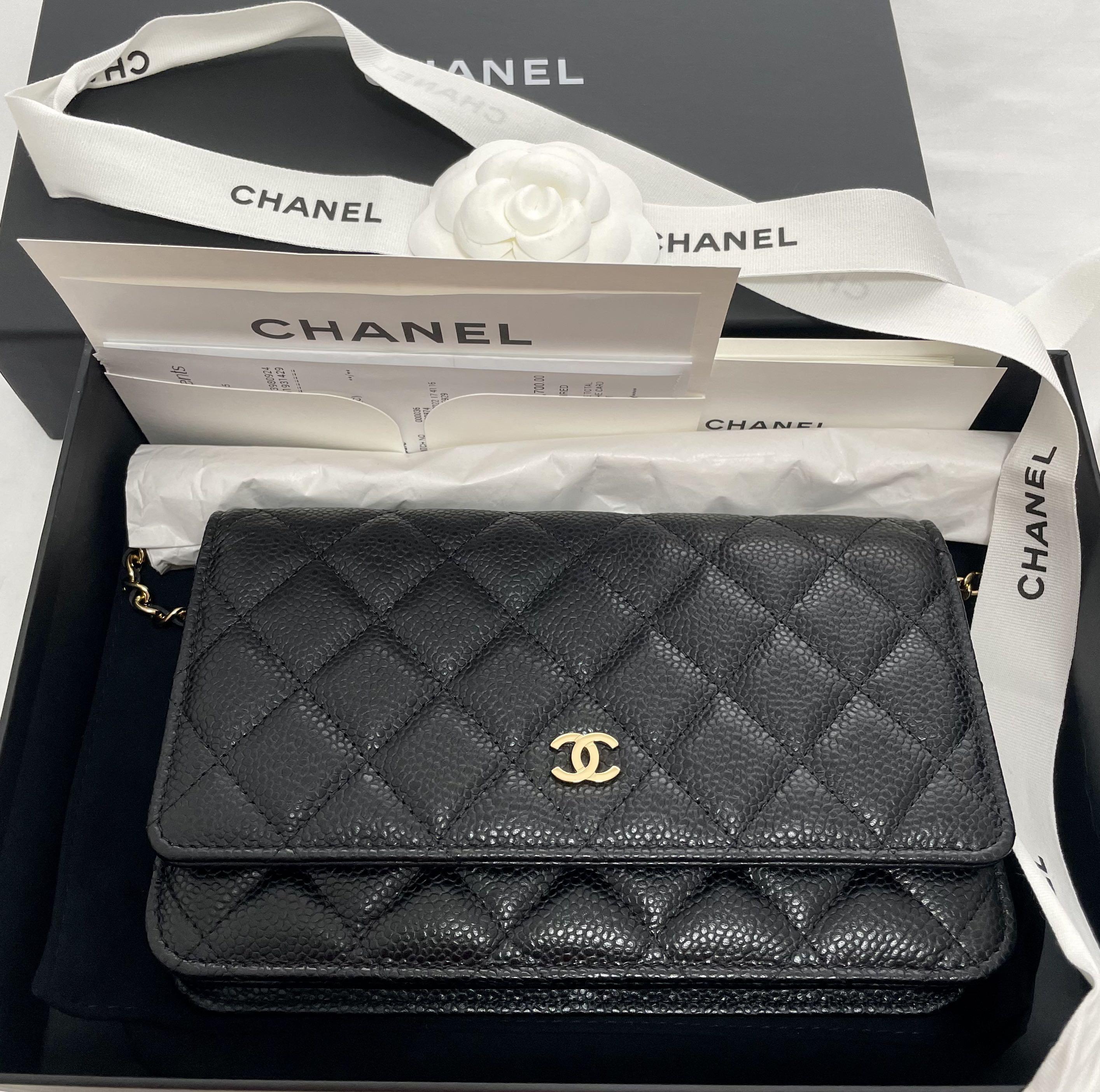 New! Chanel trendy WOC so black microchip, Luxury, Bags