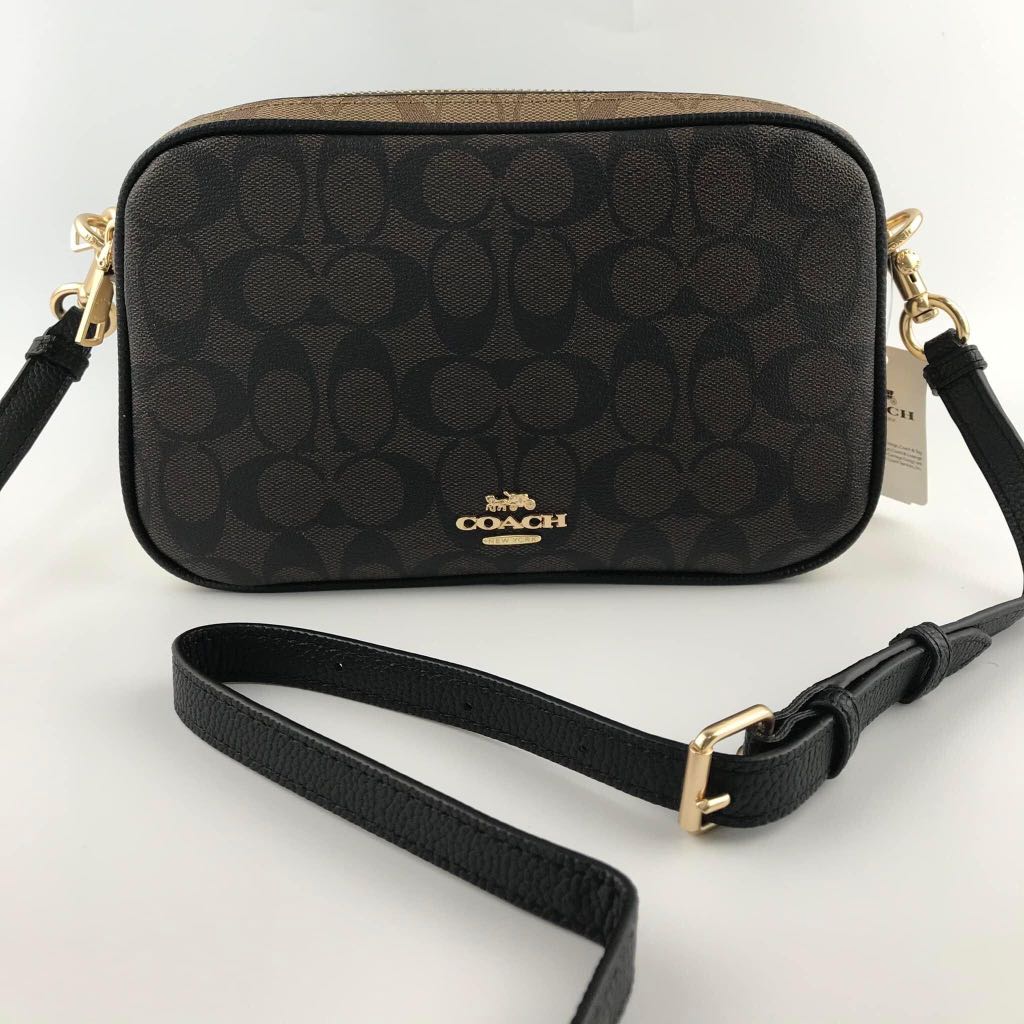 Coach Jes Crossbody Bag in Signature Canvas, Women's Fashion, Bags