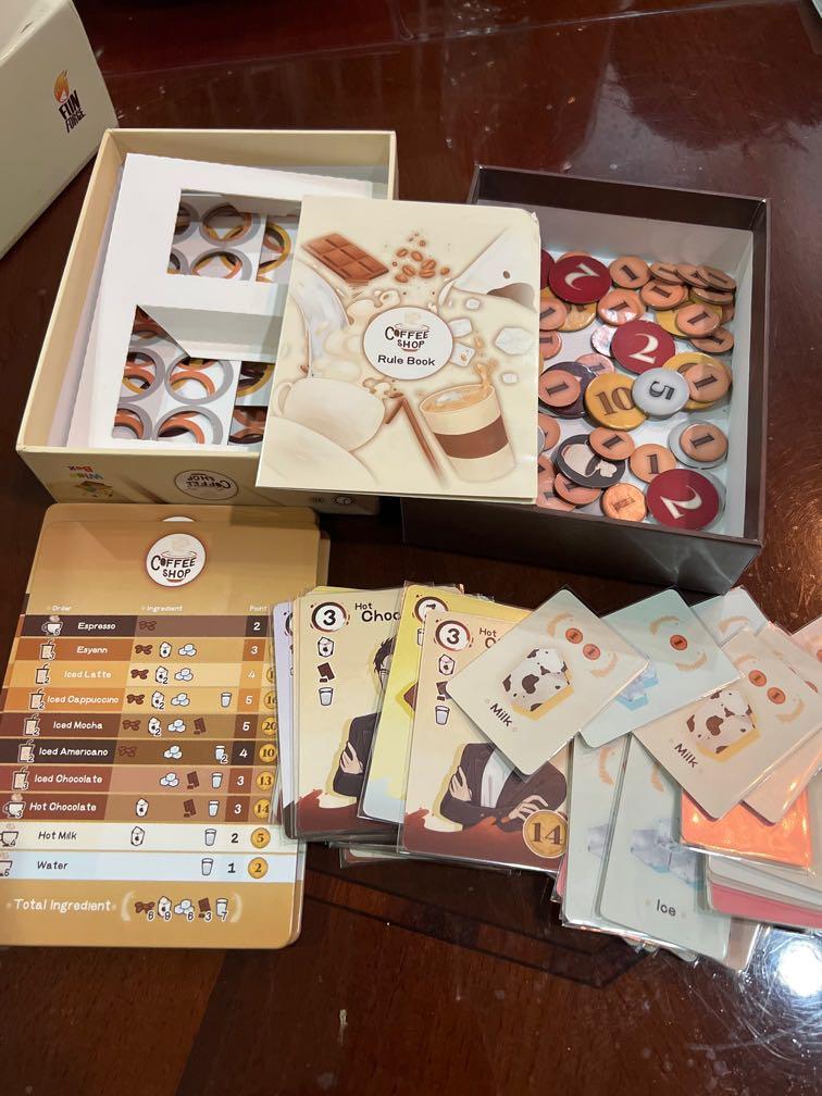Coffee Shop Board Game by Thailand Designer, Hobbies & Toys, Toys