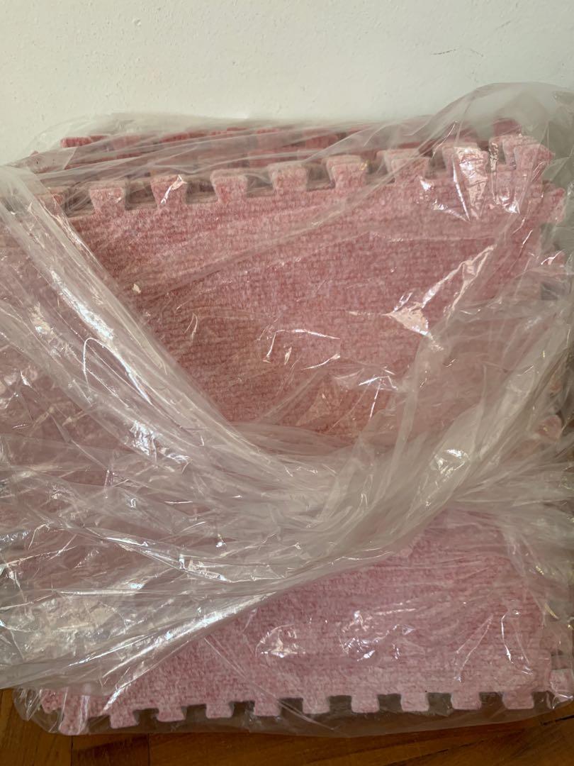 Daiso carpet puzzle mat 19 pieces, Furniture & Home Living, Home