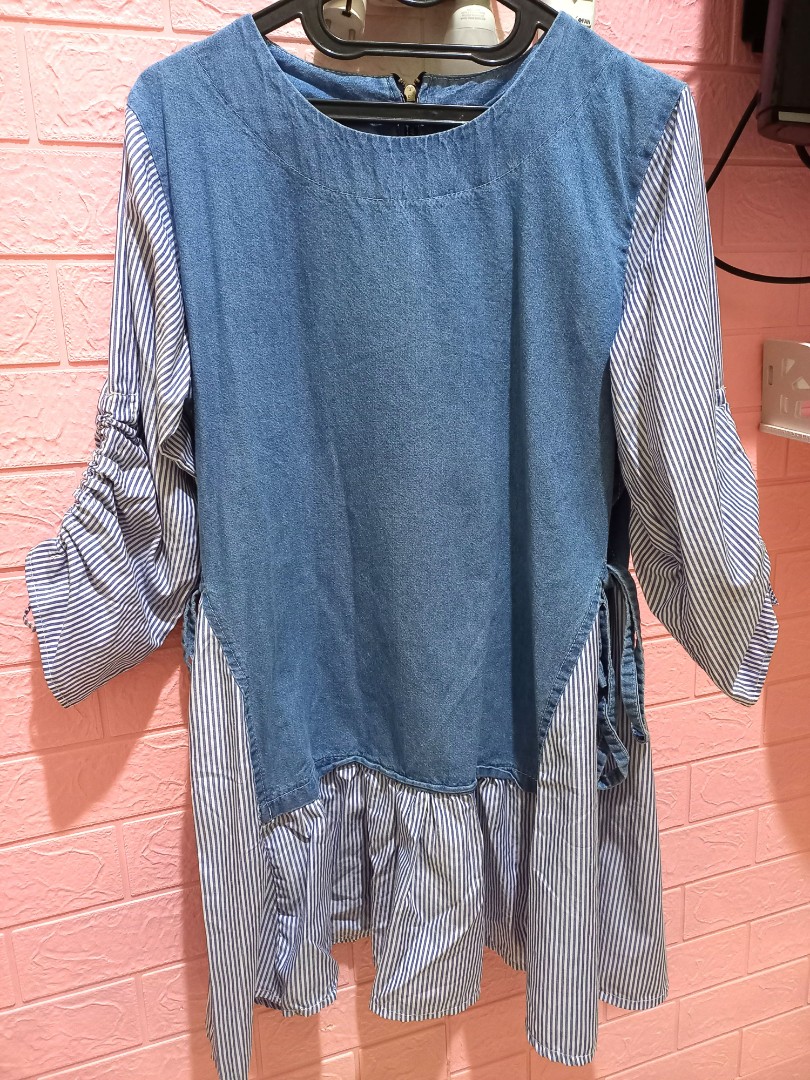Dress denim, Fesyen Wanita, Pakaian 