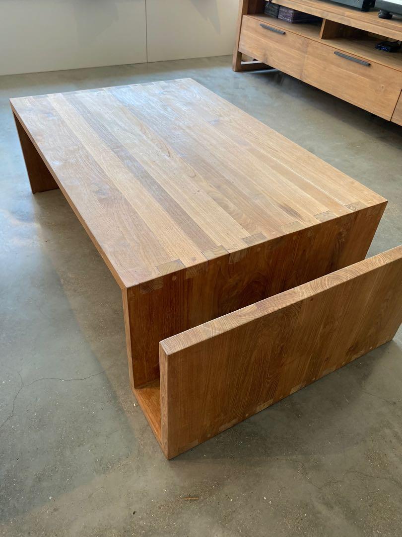 Ethnicraft Naomi teak coffee table from Soul and Tables, Furniture