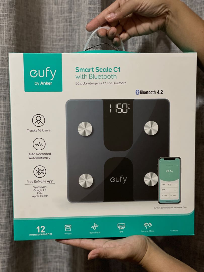 Eufy Smart Scale with Bluetooth, Health & Nutrition, Health Monitors