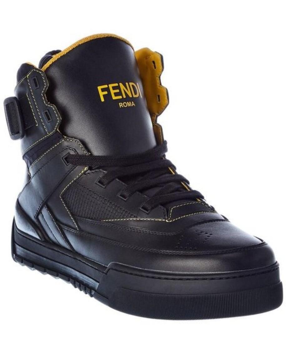 Fendi Leather high top sneakers