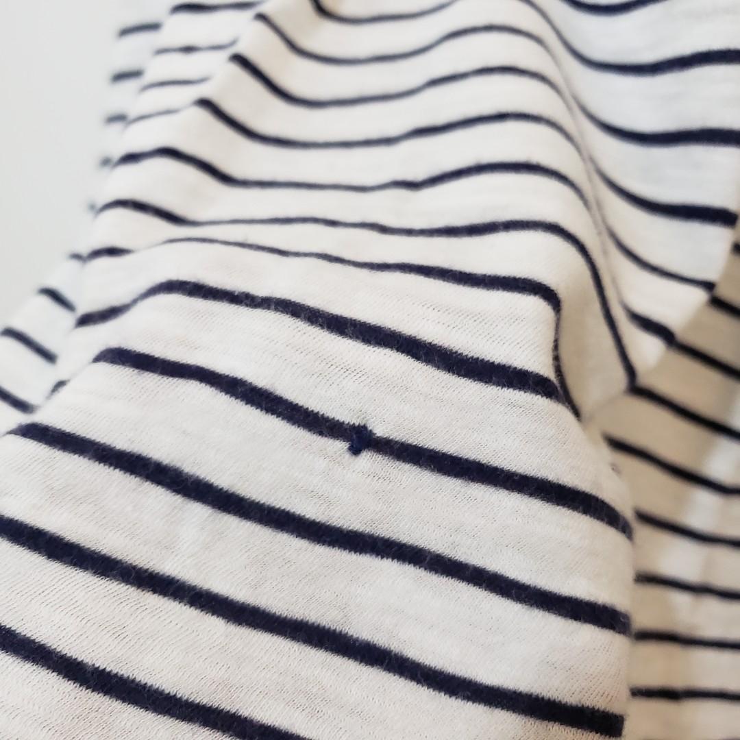 GAP white and blue striped shirt (Category: Shirts) located in Pasig City. Submitted by aooooo__ (Listing ID 1139756776, Image 3). Description: size US XL please see photos for condition no measurements no when worn photos payment and shipping options: 1. Gcash payment and gogo x shipping 2. Shopee Checkout.