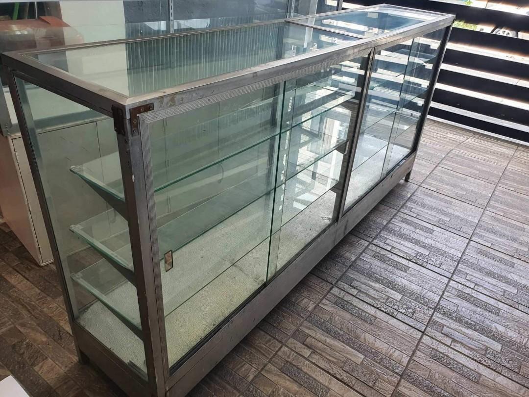 Aluminum Glass Showcase, Furniture & Home Living, Office Furniture