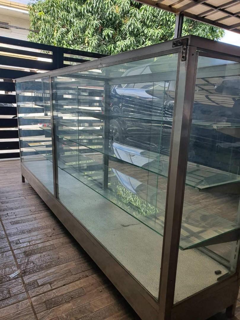 Aluminum Glass Showcase, Furniture & Home Living, Office Furniture