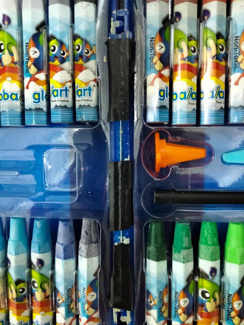Global art crayon, Hobbies & Toys, Stationery & Craft, Handmade Craft