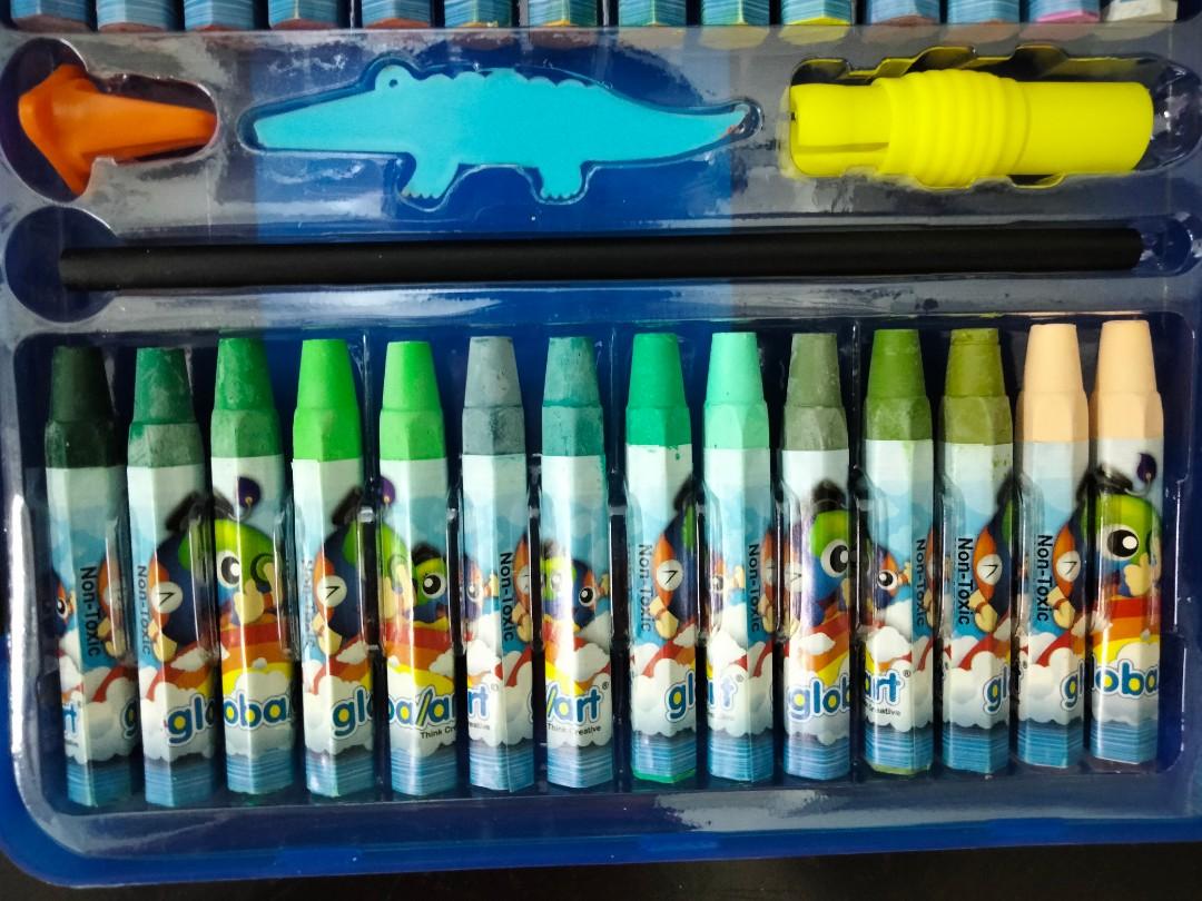 Global art crayon, Hobbies & Toys, Stationery & Craft, Handmade Craft