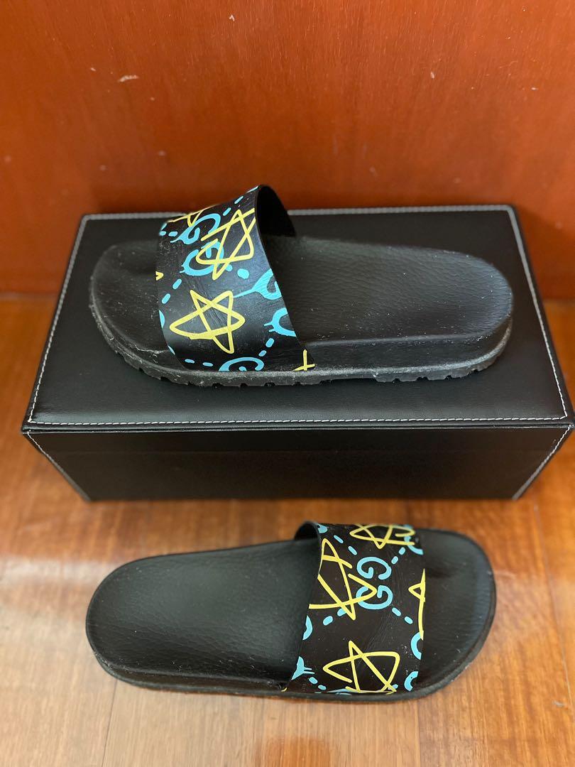 Gucci ghost print sales slides