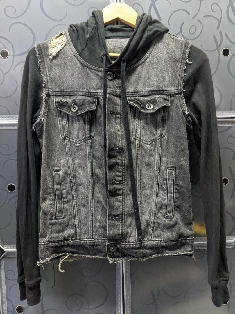H&m denim hot sale hoodie