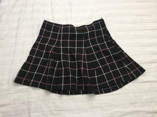 H&M Plaid Mini Skirt