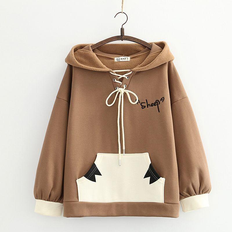 Hoodie wanita korean style top