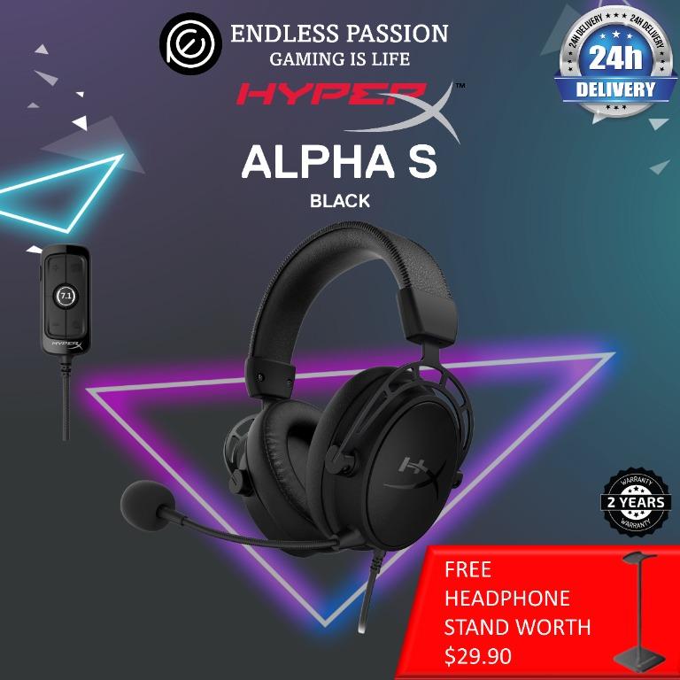 Hyperx Cloud Alpha S (Black / Blue), Audio, Headphones & Headsets on ...