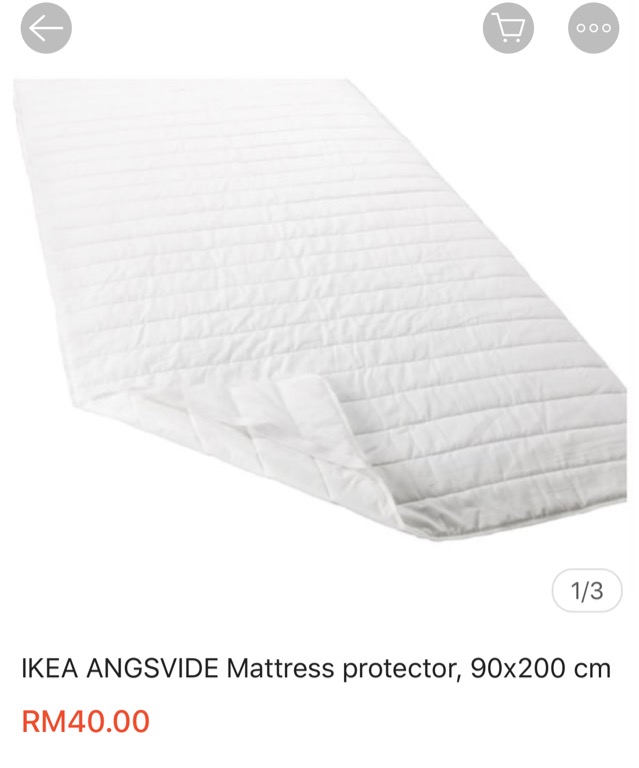 IKEA mattress protector 90x200 cm, Furniture & Home Living, Furniture