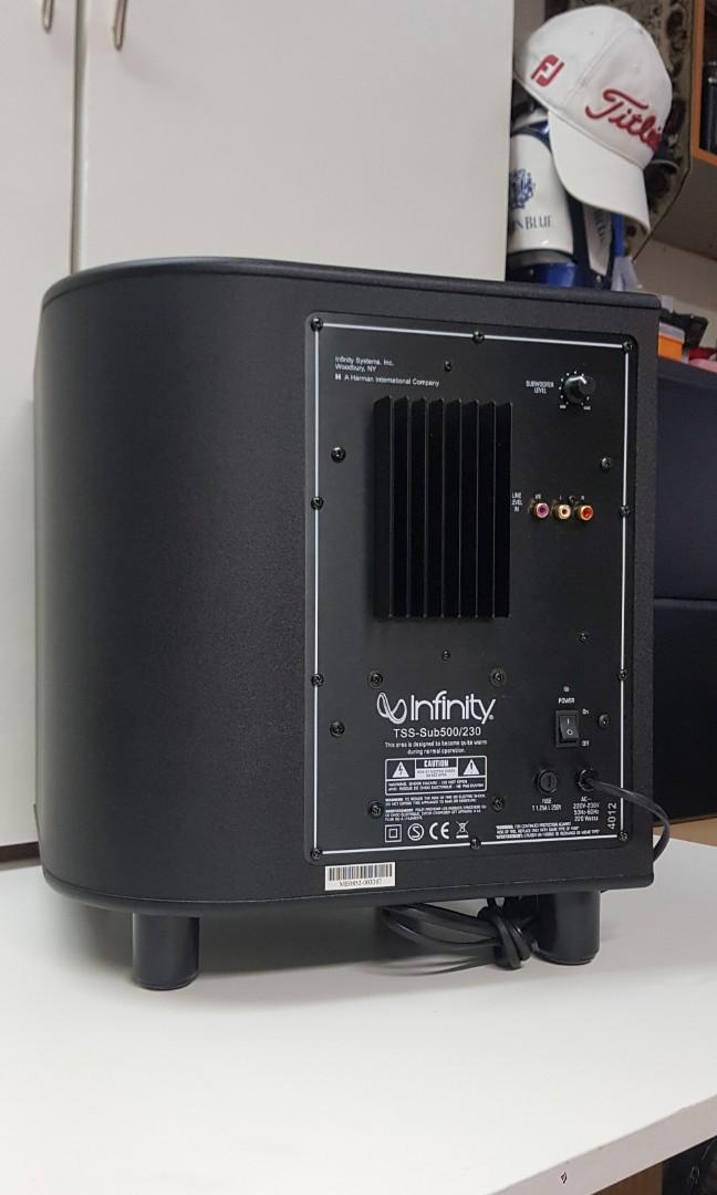 Infinity TSS Sub 500 230 Audio Soundbars Speakers Amplifiers