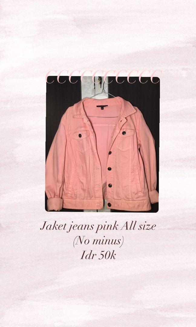 jacket jeans pink
