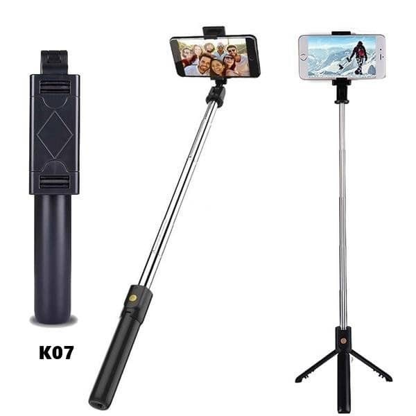 K07 selfie stick integrated tripod remote control, Photography