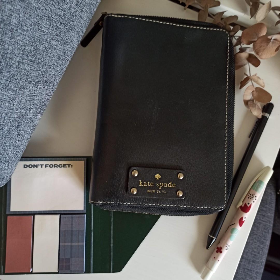 Kate Spade leather planner / organizer / wallet, Women's Fashion, Bags &  Wallets, Wallets & Card Holders on Carousell