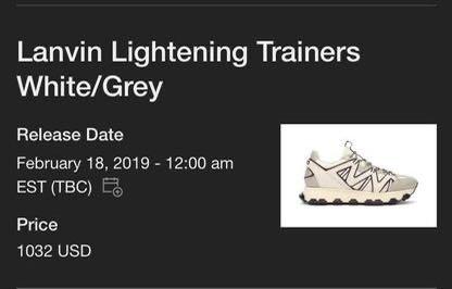 Lanvin Lightning Sneakers Men s Fashion Footwear Sneakers on Carousell
