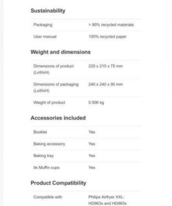 Large Baking Tray For Philips XXL AirFryer ( AirFryer’s Accessory) CNY