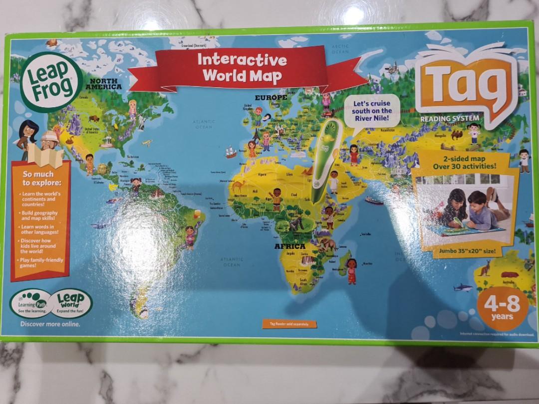 Leapfrog Tag, Interactive World Map, Hobbies & Toys, Toys & Games on