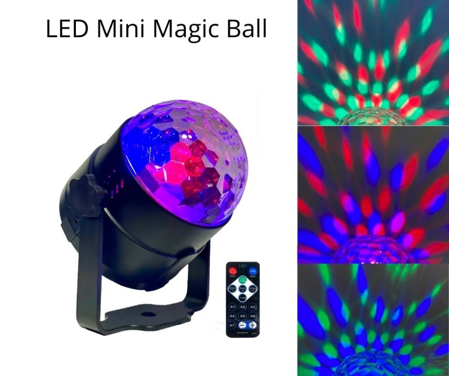 LED Mini Magic Ball/ mini home party light / mini disco light, Hobbies ...