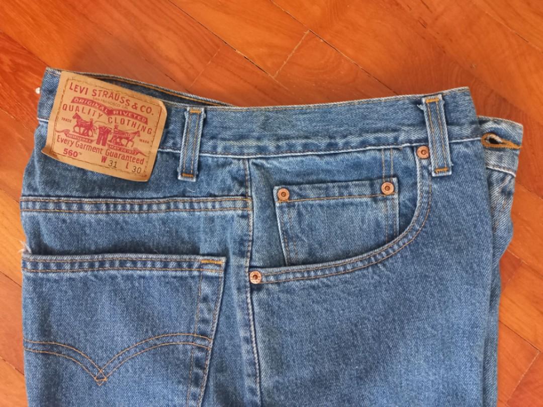 Levi's 560 Jeans W31xL30, Men's Fashion, Bottoms, Jeans on Carousell