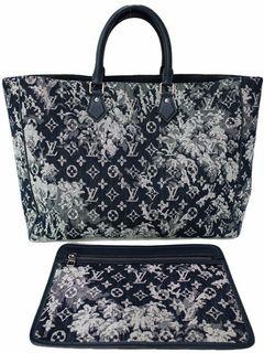 Authentic Louis Vuitton limited edition grand sac tapestry tote
