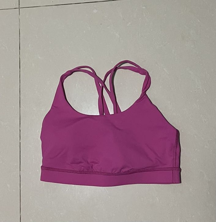 Lululemon Energy Bra 6 in Sonic Pink, Women's Fashion, Activewear on  Carousell