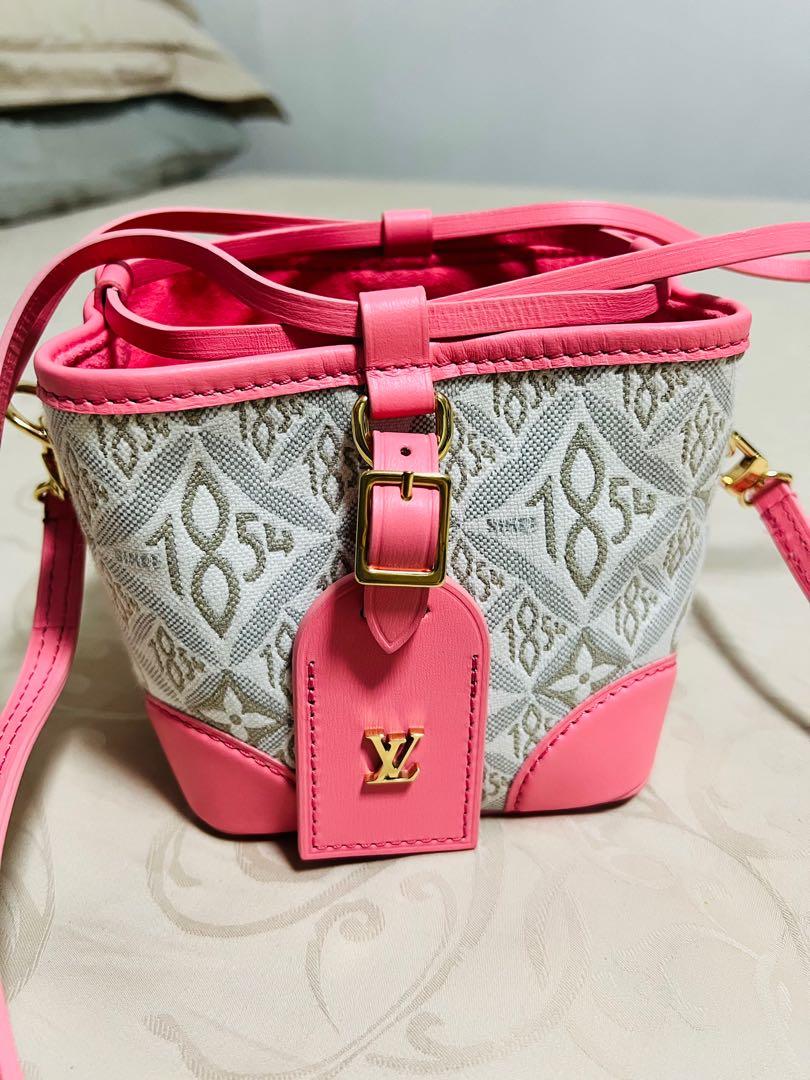 Louis Vuitton Jacquard Since 1854 Noe Purse Ecru Beige Pink