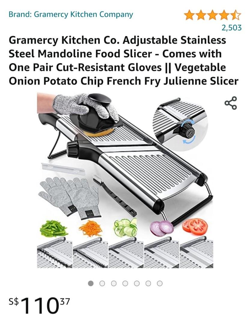 How To Use A Mandoline Slicer For Onions  Gramercy Kitchen Co Mandoline  Review 