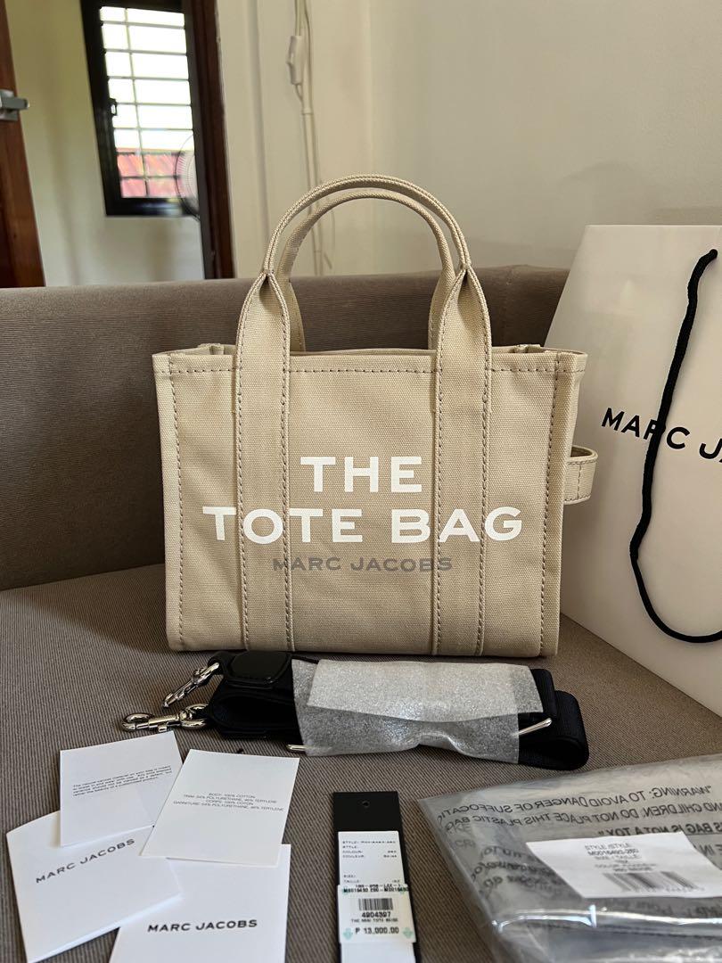 Marc Jacobs The Tote Bag Mini Beige, Luxury, Bags & Wallets on Carousell