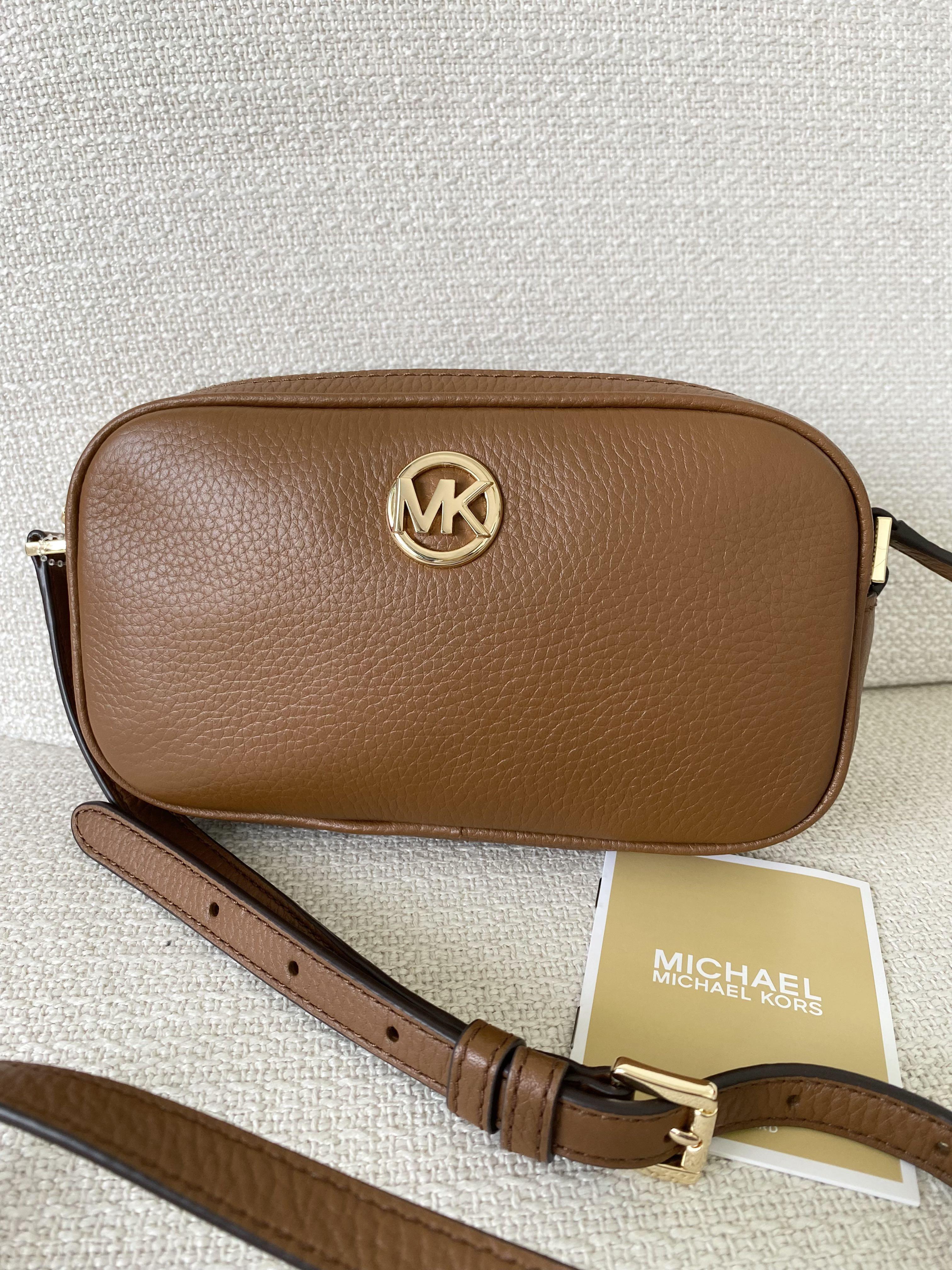 mk camera bag brown