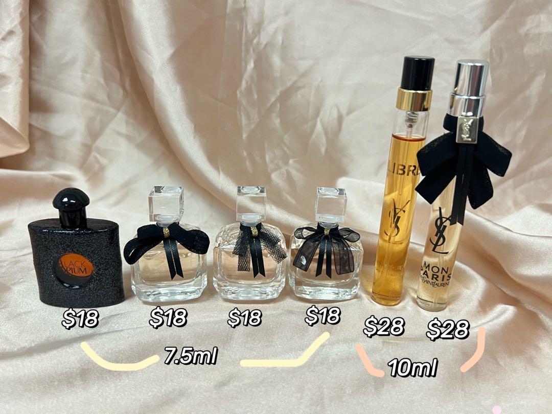 Miniature Sample Ysl perfume mon Paris libre opium 1.2ml 10ml