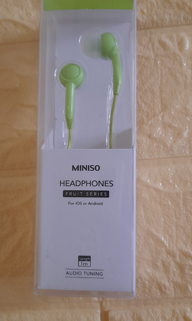 miniso headphones fruit series