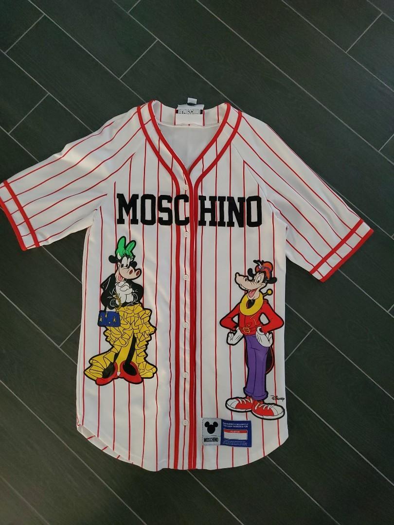 Moshino x H M baseball jersey shirt dress oversized Luxury Apparel on Carousell