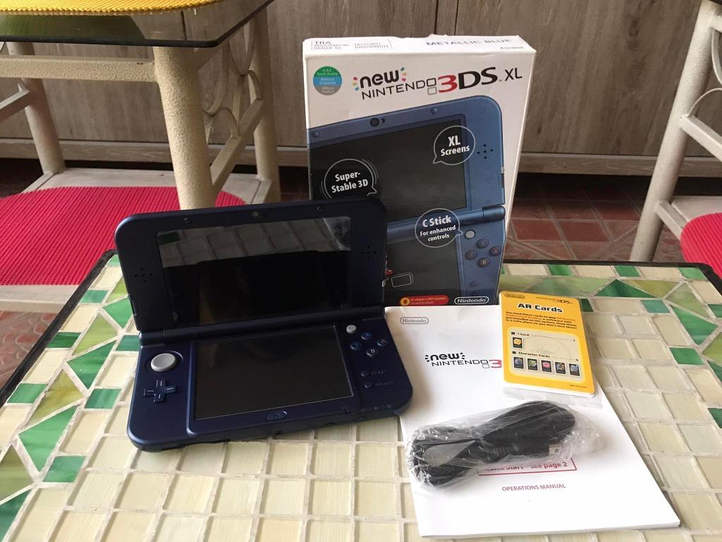 New Nintendo 3ds Xl Metallic Blue For Sale Jb With 32gb Memory Card Full Of Games Video Gaming Video Game Consoles Nintendo On Carousell