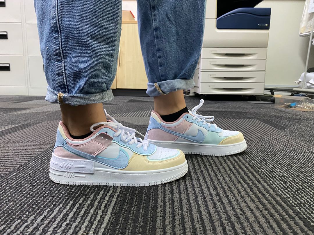 Nike air force best sale 1 purple and blue