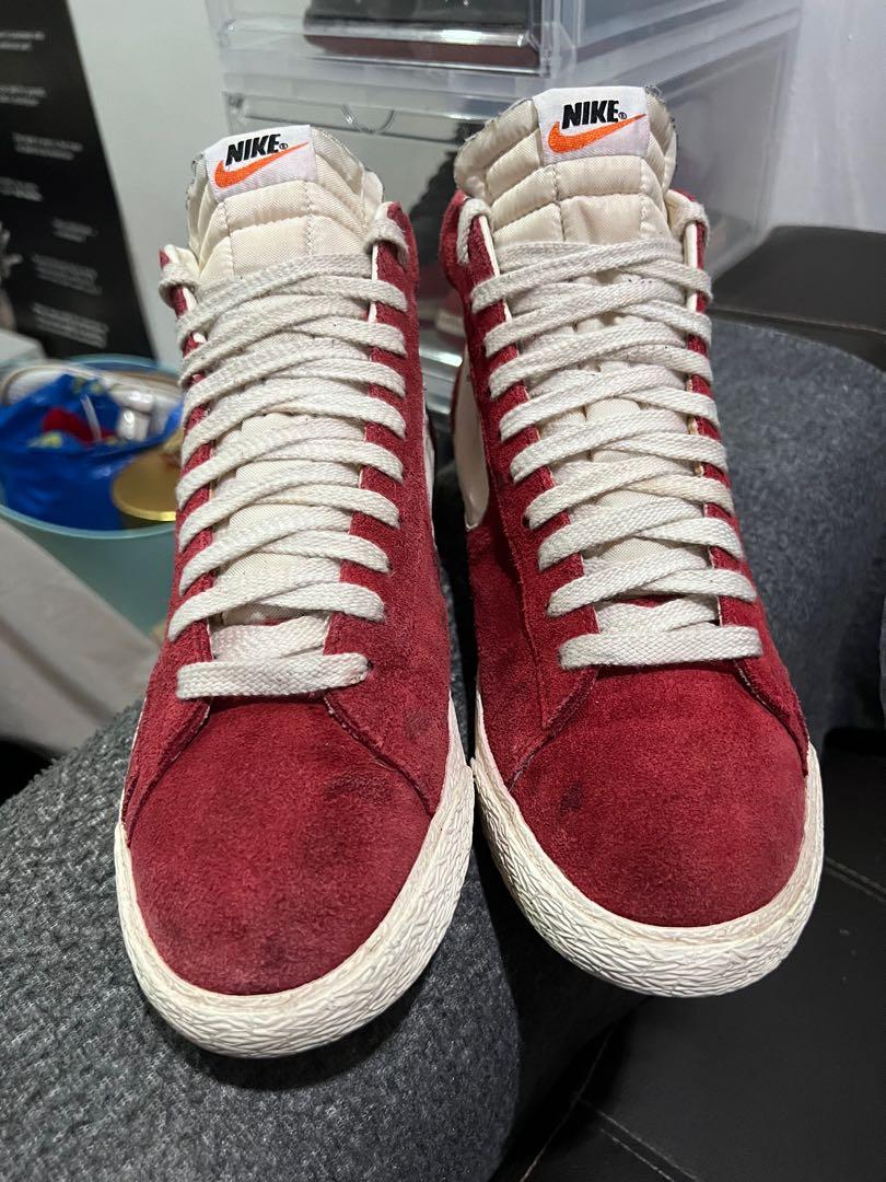 Nike blazer hi store suede vintage red
